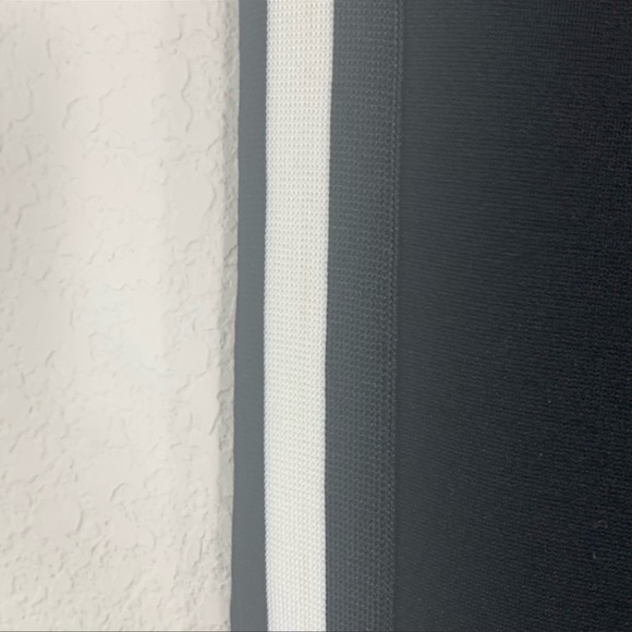 Vince Camuto tuxedo black white stripe pointe ankle pants straight leg small - Picture 4 of 8